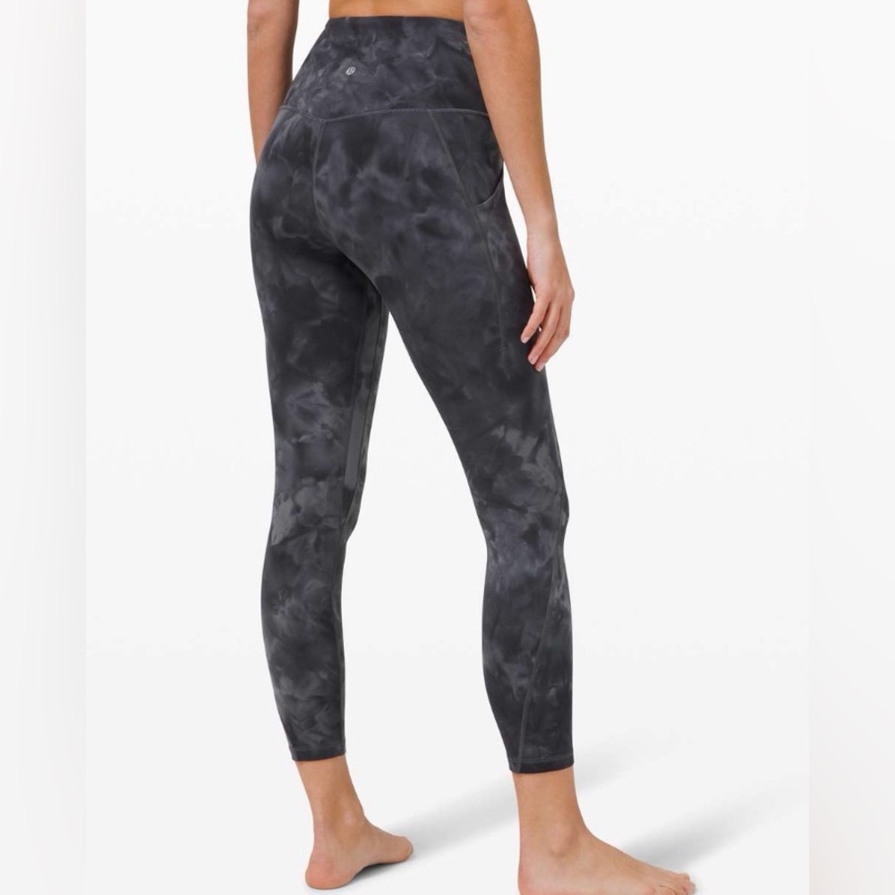 Lululemon Align High Rise Pant with Pockets 25" Diamond Dye Pitch Graphite Grey